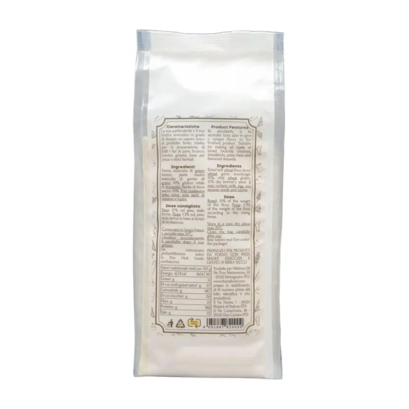 Etichetta posteriore lievito